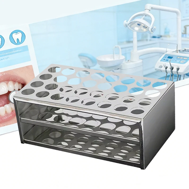 

Dental Handpiece Holder Stainless Steel Oil Injection Filtration Rack For High-speed Turbine Maintenance Lubrication