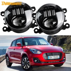 2 X Front Fog Light Assembly H11 For Suzuki Swift Hatchback 2005-2023 30W Car LED Fog Daytime Running Lamp High Bright