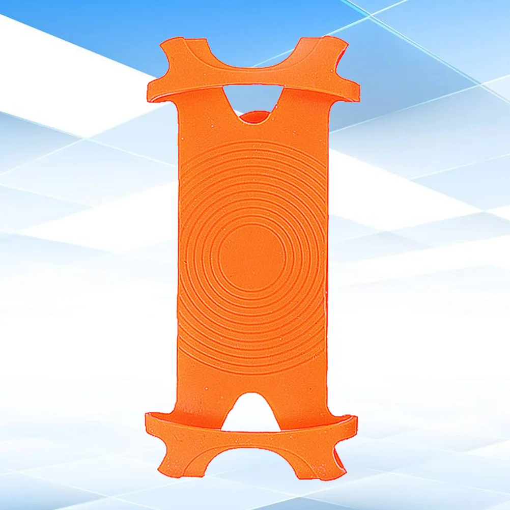 

Premium Aluminum Silicone Non-Slip Bike Phone Holder for 4-5.5 Inch Devices Easy Install GPS Mount Orange Motorcycle Holder