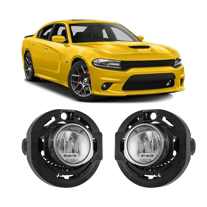 High Quality fog Lamp Abs Material SRT Style Fog Light For Dodge Charger 2015-2023