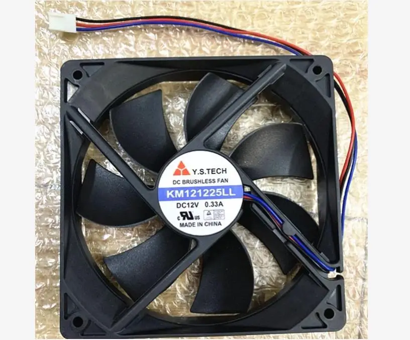 Free shipping with  original brand new  KM121225LL 12V 0.33A 12025 chassis cooling fan