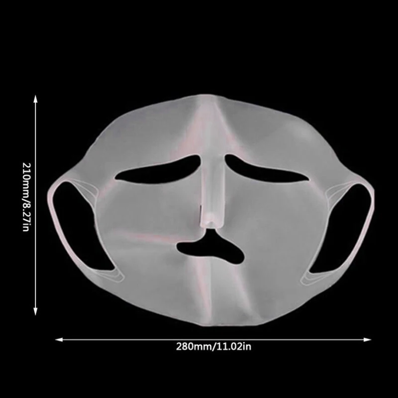 Masque hydratant en silicone réutilisable, soins du visage, prévention de l'évaporation, anti-déformable