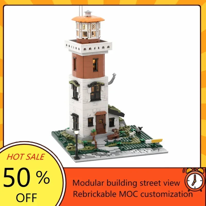 1805PCS Icelandic Lighthouse Modular MOC Creative street view Model Custom Puzzles Architecture DIY Education Assembly Toy Gift