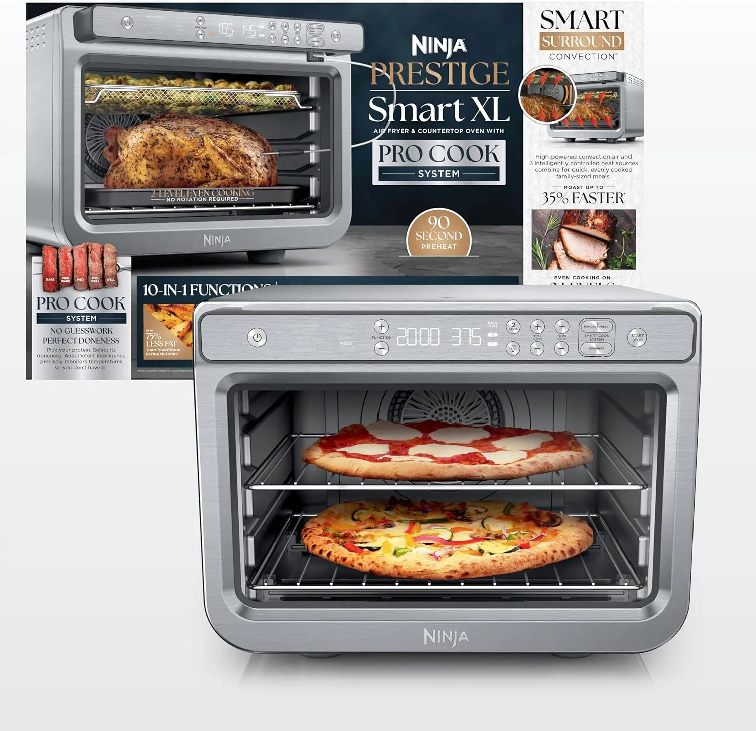 XL 10-in-1 Stainless Steel Multi-Function Cooking System