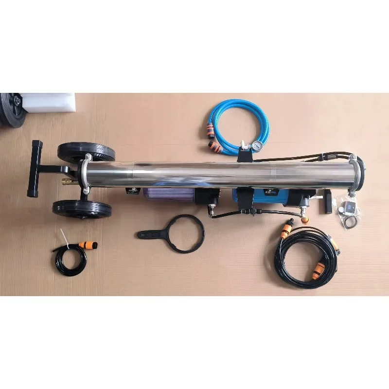 Stainless Steel Portable 3-Stage RO DI Filter System, Window & Car Washing Equipment for Spot-Free Cleaning