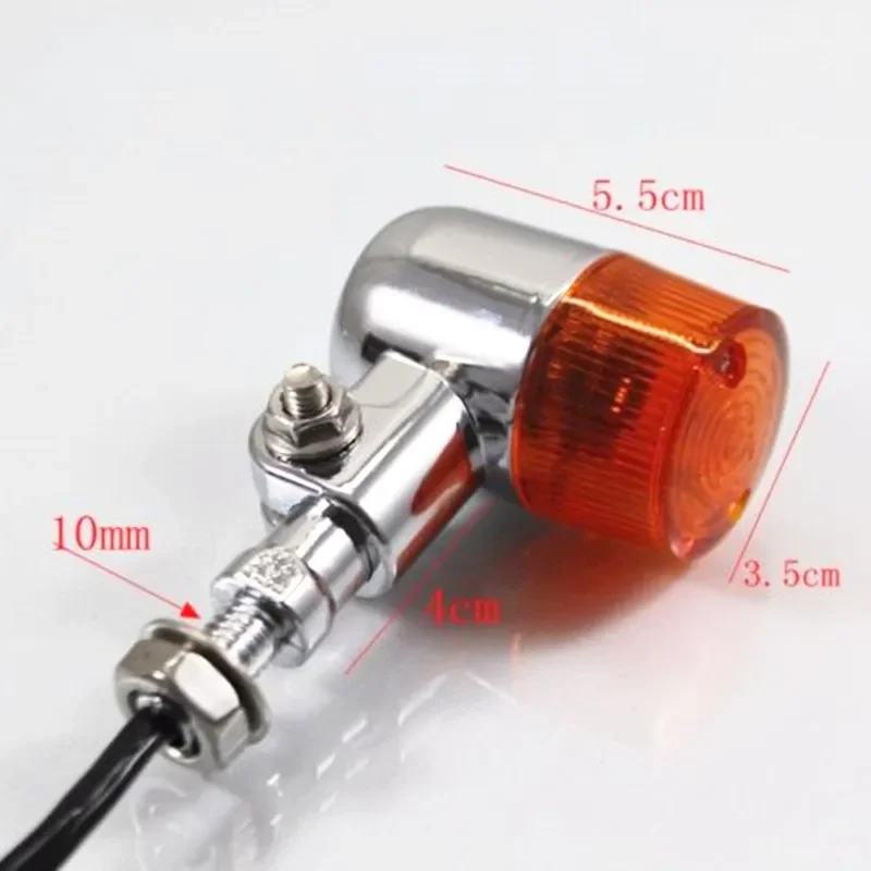 Universal Turn Signal Lights Indicators Lamp Motorcycle Cruiser Chopper Cafe Racer Old School Bobber Touring Street Bike