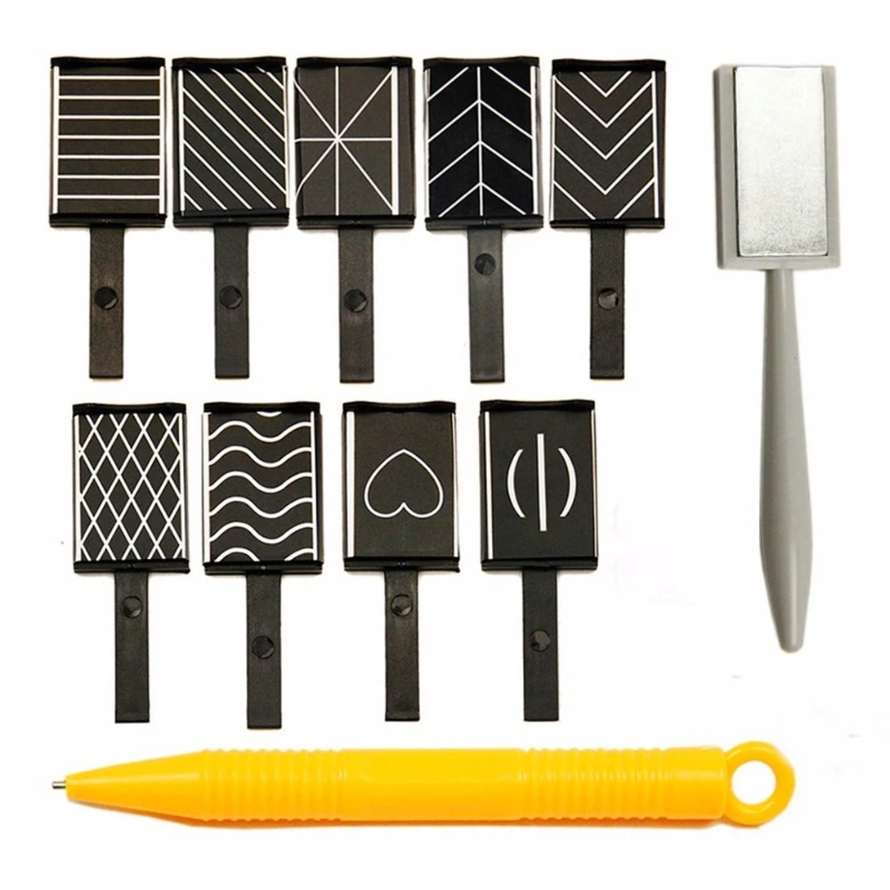 AAAL 11pcs/set Nail Art Tool Magnet Pen for DIY Magic 3D Magnetic Cats Eyes Polish UV Gel Polish