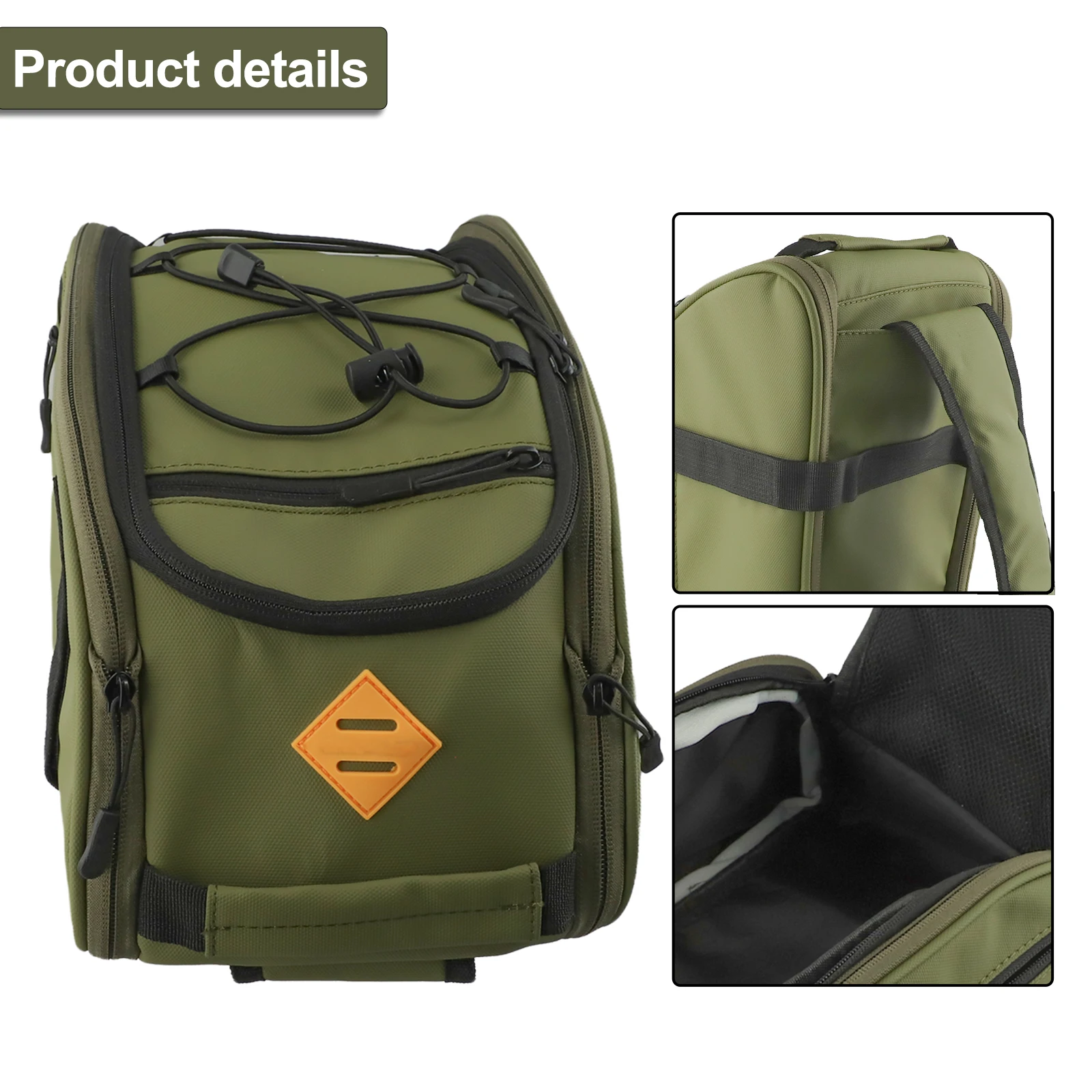 حقيبة سريعة قابلة للفصل حقيبة كهربائية قابلة للطي للتنقل اليومي تصميم متعدد الجيوب مادة النايلون تحتاج ركوب يومي أزرار D ثابتة