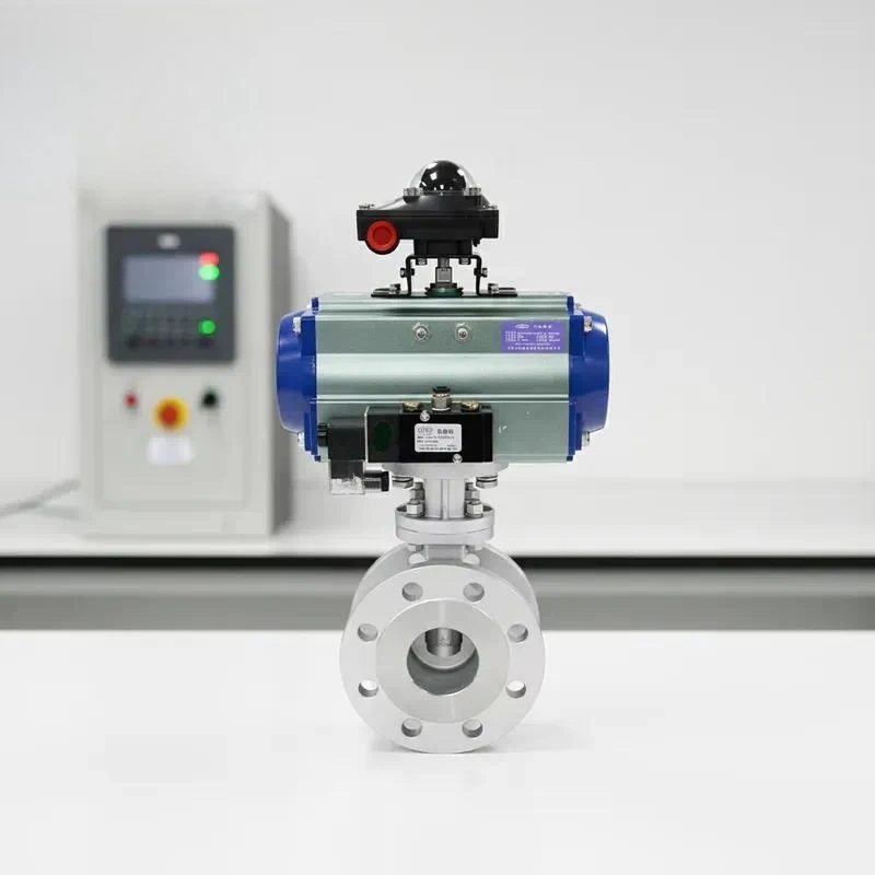 Valve Q813 Carbon Steel Q813 Stainless Steel Pneumatic Tri-eccentric Hard-seal Butterfly Valve