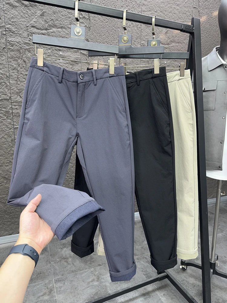 

Svip Роскошные брюки для гольфа, мужские прямые модные городские повседневные брюки, осенний сезон, эластичные тканые спортивные брюки средней длины