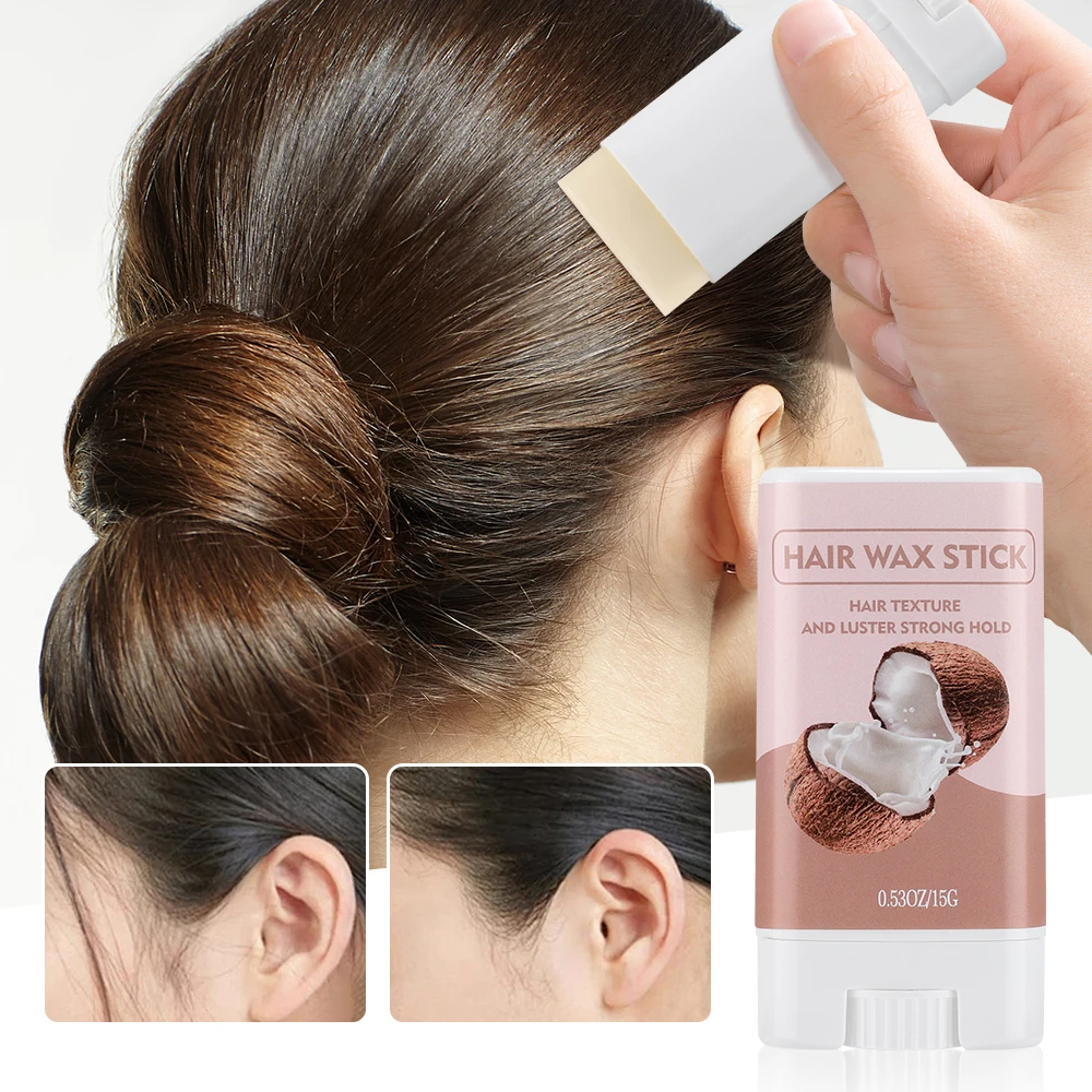 

Hair Wax Stick 15g Non-Greasy Style Aloe Vera Sakura Flavored Anti-frizz Artifact Hair Long-lasting Style for Wig Edge Control