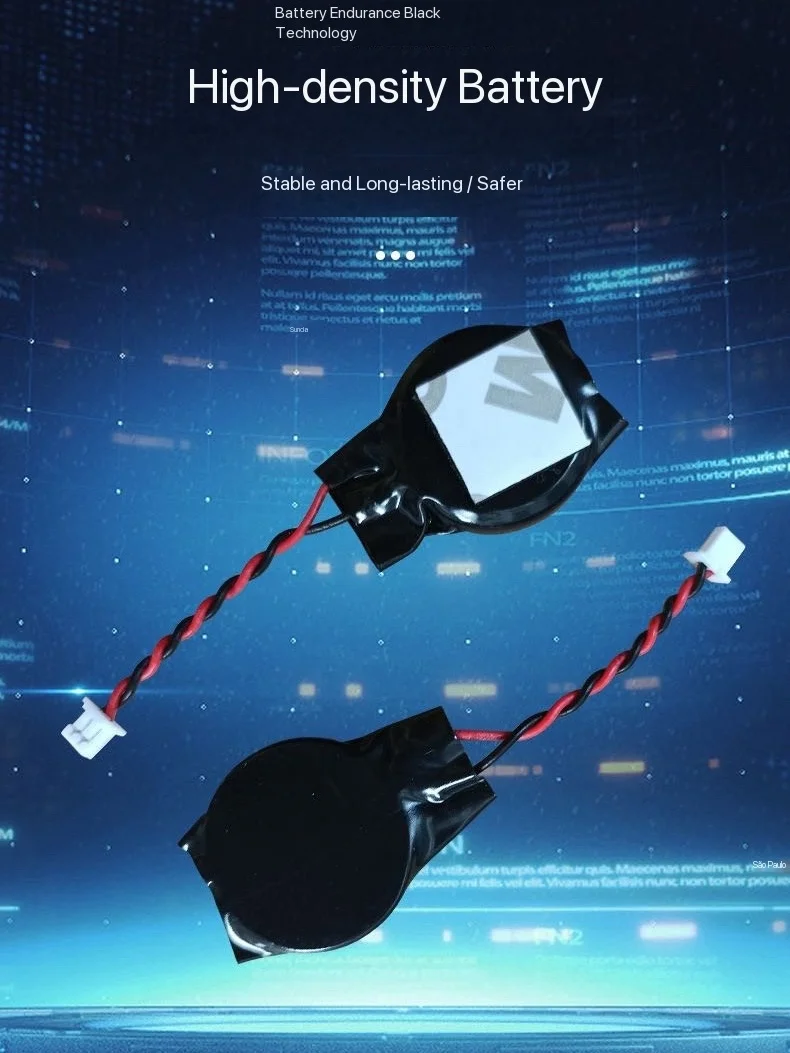 CR2032W CR2032 met 1.25-pins BIOS-comconnector knoopcelbatterij lithium batterij voor notebook moederbord - afbeelding 2