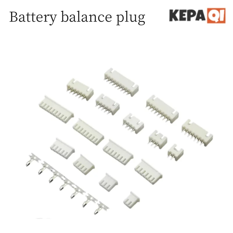 

10pcs Spark Male Female Balance Charging Terminal Connector Xh2.5 2.5mm (2s-3p,3s-4p,4s-5p,5s-6p,6s-7p) For Lipo Battery Charger