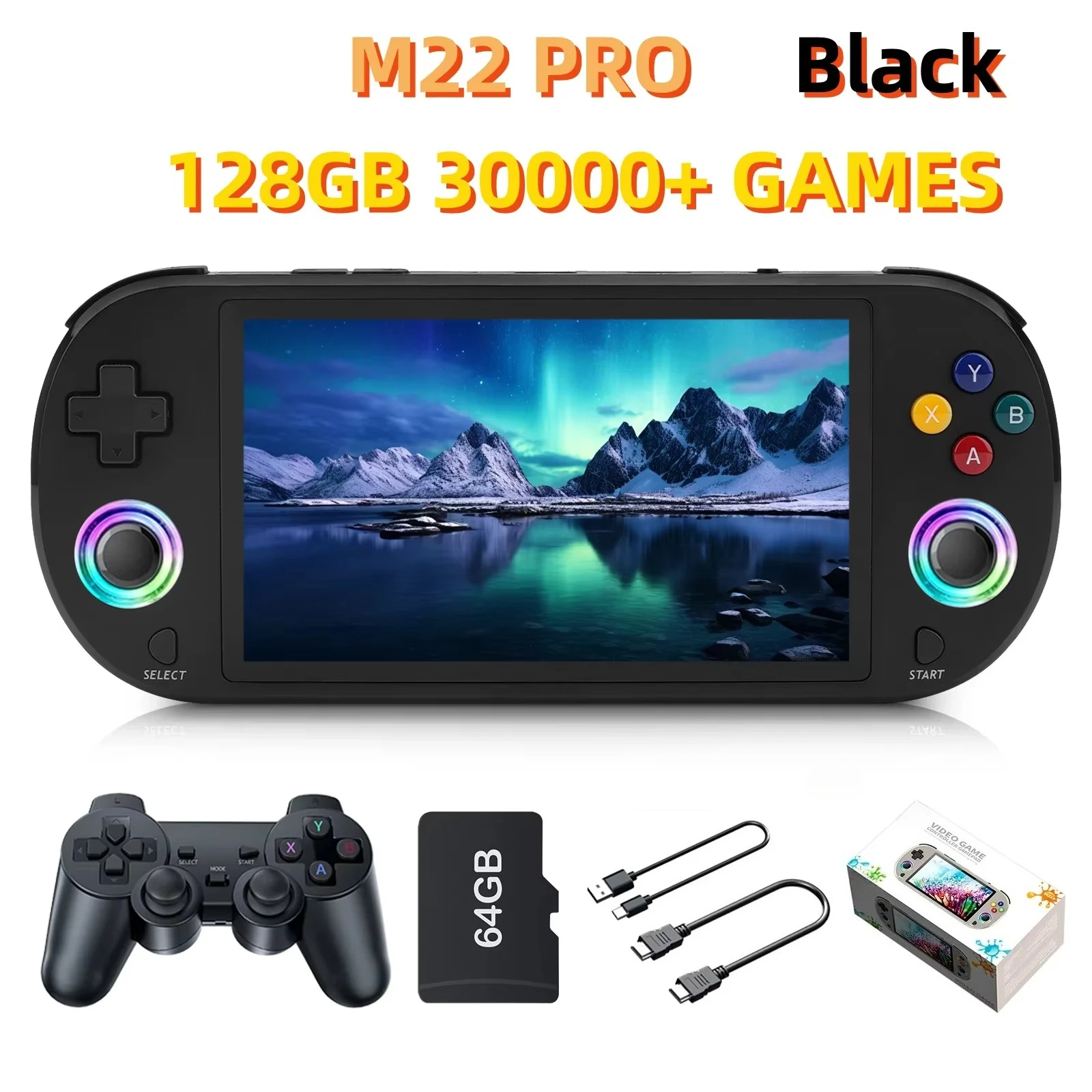 128gb-m22-pro-portable-pocket-retro-handheld-video-game-console-50-inch-ips-screen-1920-1080-display-support-linux-emelec