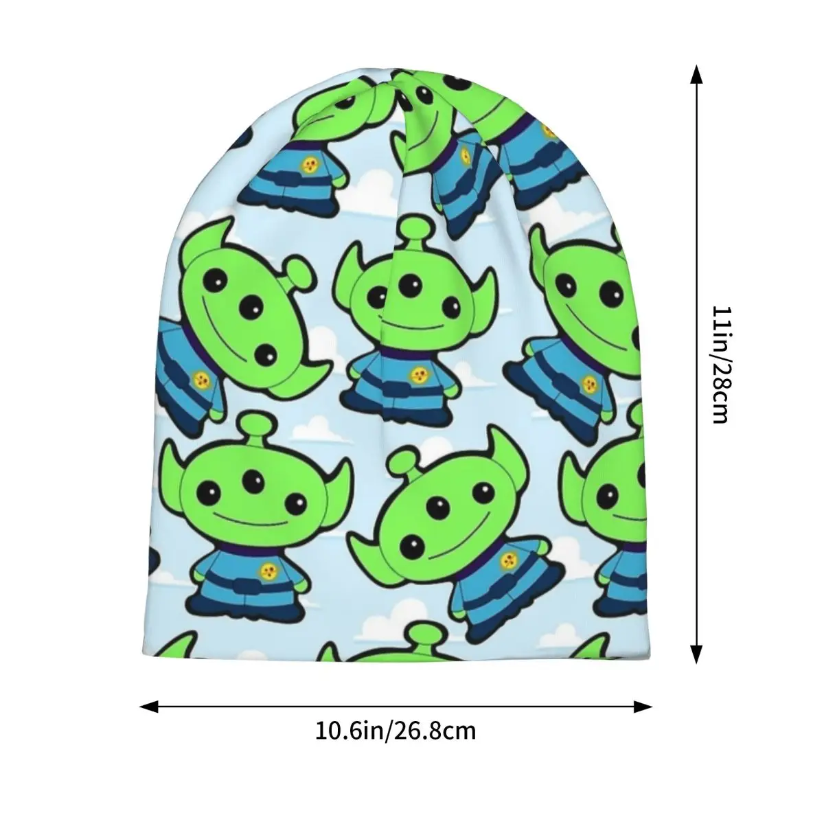 リトルグリーンエイリアンズトイストーリースカリービーニー帽子春男性女性ストリートキャップ暖かいデュアルユースボンネット帽子
