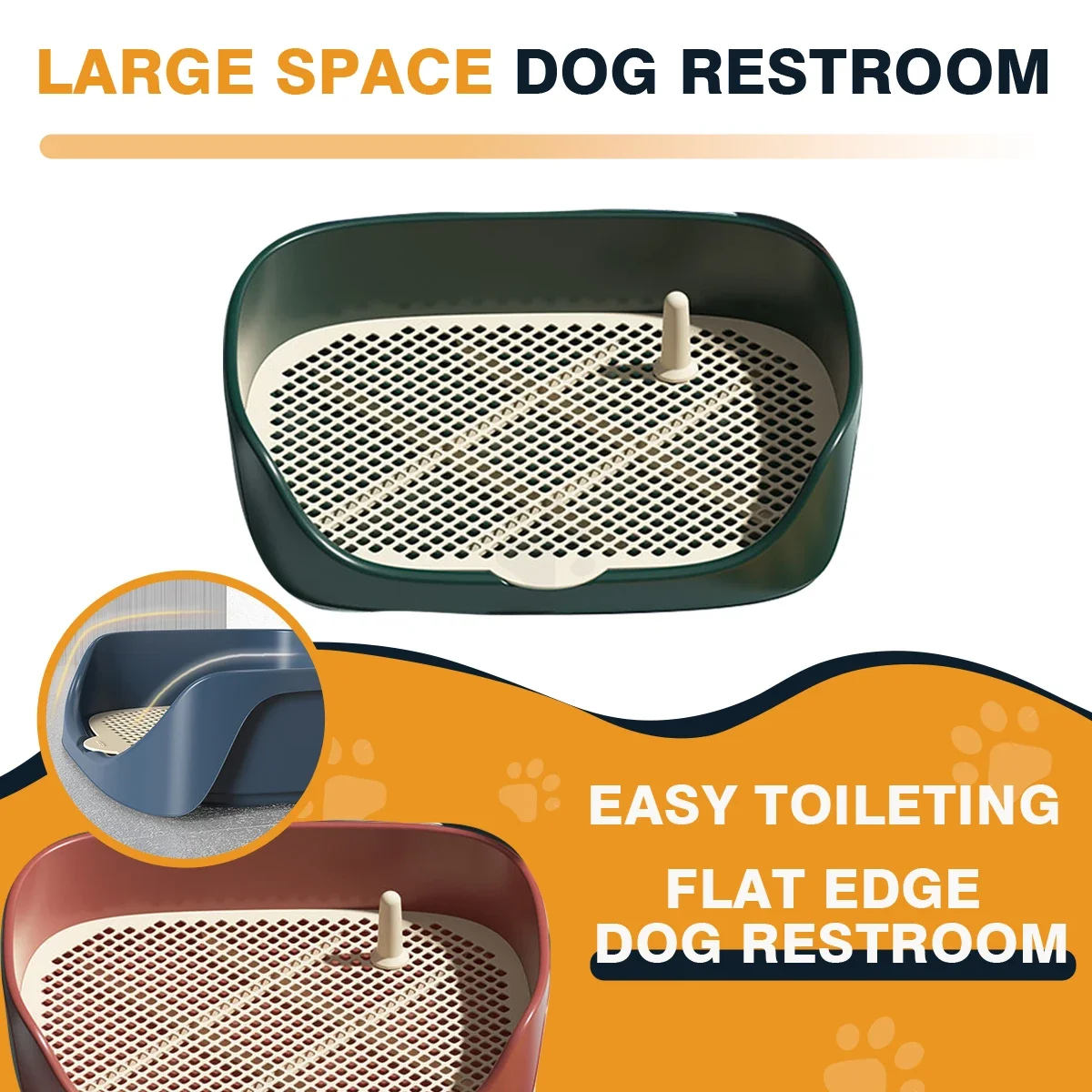 Pet Dog Toilet Portable Dog Potty Pan Trainer lettiera Anti-Splash Pets Wc Toilet Puppy Kitten Cleaning Tool