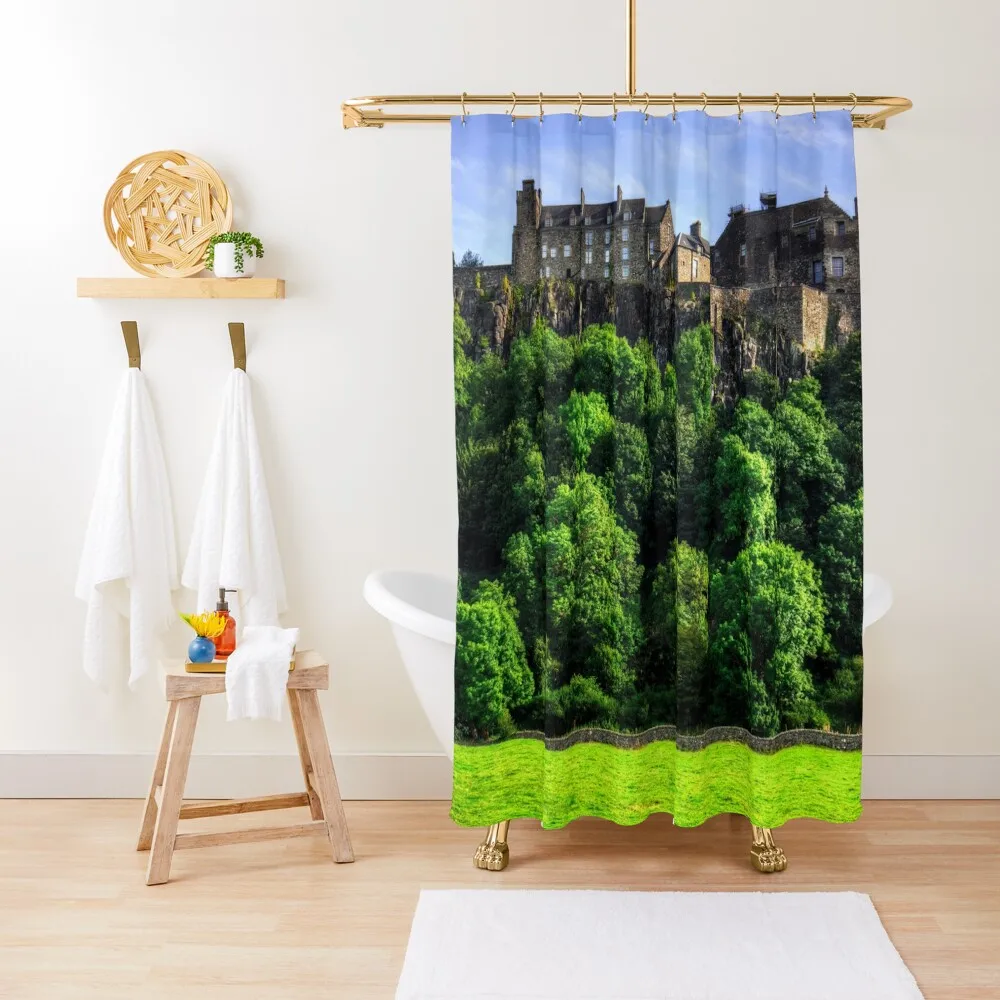 

Stirling Castle Shower Curtain Bathroom Fabric Toilet Accessories Bathroom For Shower For Bathroom Shower Curtain