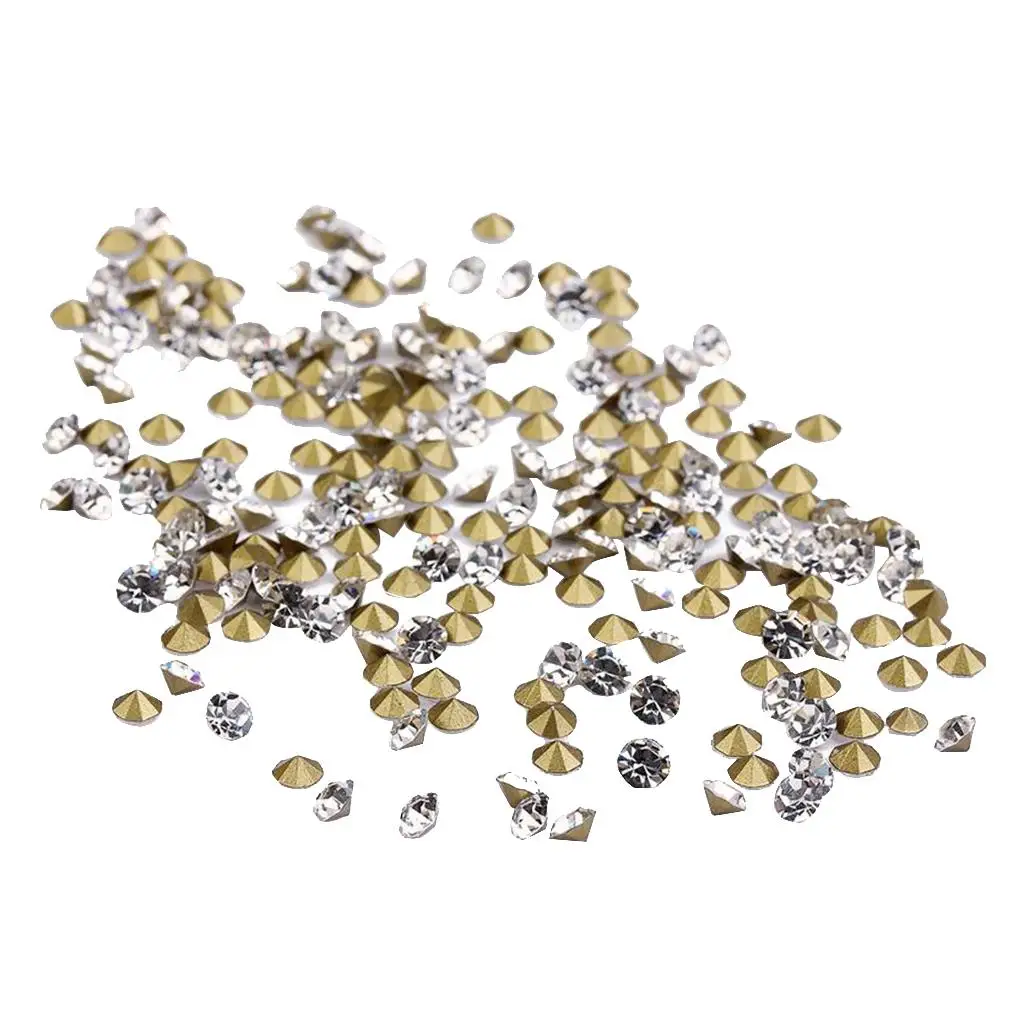 Rhinestone Beads Glass Gems Jewelry Materials for Nail Art Decoration Scrapbooking Card Making and Garment Use