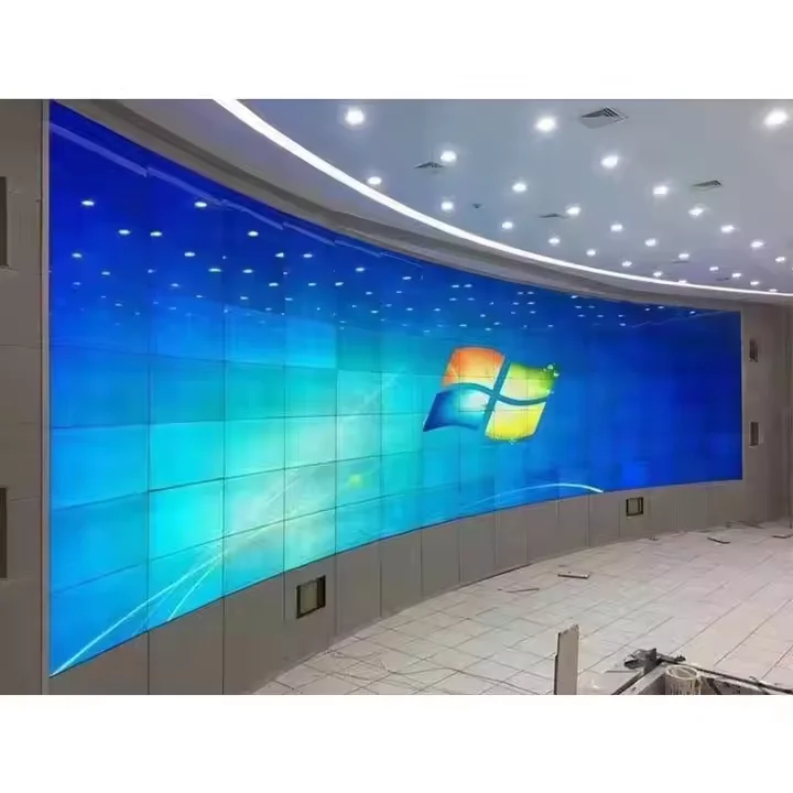Klein formaat P1.2 P1.5 P1.8 P2 P2.5 P3 P4 Indoor vaste videowall LED-scherm Nieuwjaarskerk Winkelcentrum Gebogen LED-scherm paneel