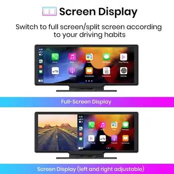 Junsun 10.26吋車載4K行車記錄儀,附GPS導航、後視、WiFi、CarPlay和24小時停車功能 8 最佳銷售 俊順行車記錄儀 - №7