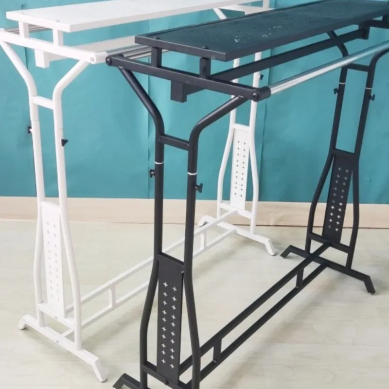 Iron clothing store display rack Floor-to-ceiling parallel bars side hanging  store Zhongdao rack display rack Clothes goods