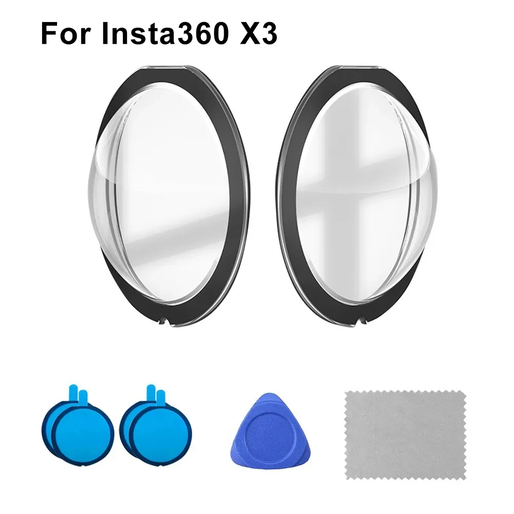 X3 Zubehör Set Objektivschutz Tragetasche Silikonhülle Objektivschutzkappe Abdeckung Schutzrahmen für Insta360 X3 Kamera – Detail 7