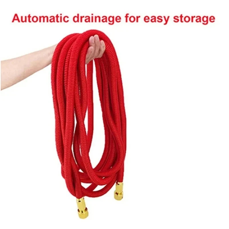 Expandable Hose High Pressure Garden Hose Double Metal Connector 25-150FT Magic Water Pipes For Car Wash Garden Farm Irrigation