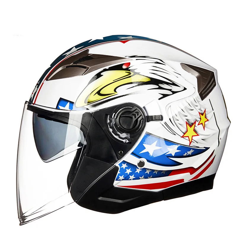 

GXT 708 Electric Motorcycle Helmet Double Lens Men's and Women's Personalized Half Helmet Casco Moto Cascos Para Moto