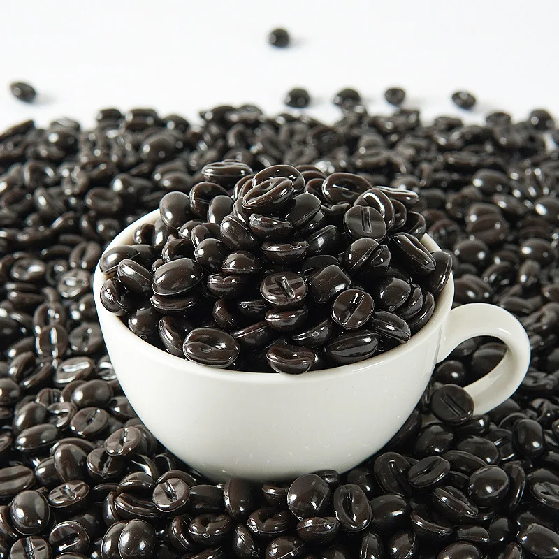 20pcs Fake Coffee Bean Model Realistic Cocoa Bean Coffee Photo Prop Phone Case Materials DIY Craft  Accessories Decoration