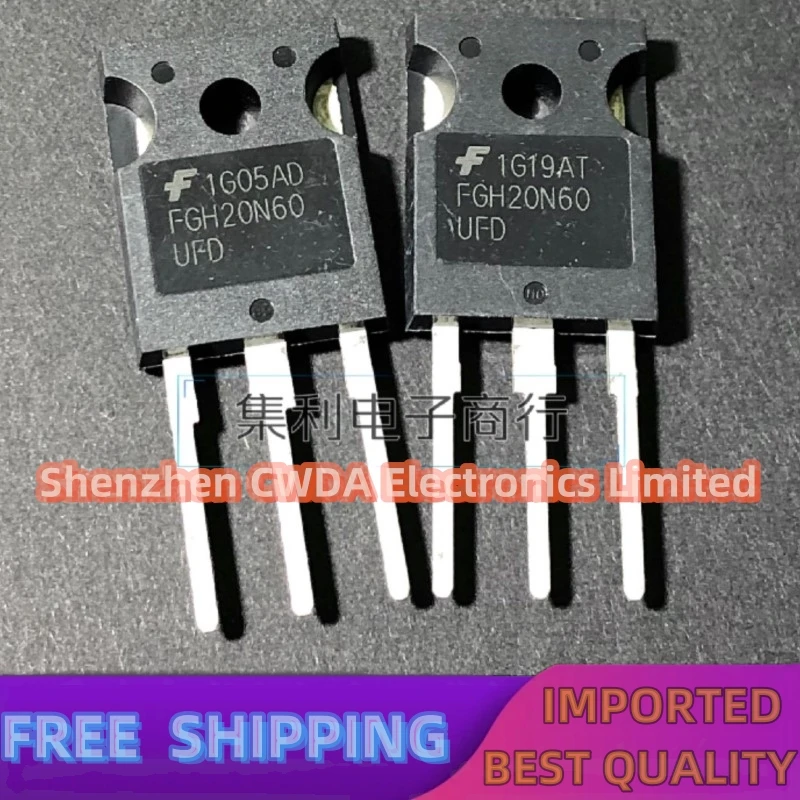 10PCS-20PCS  FGH20N60 FGH20N60UFD  IGBT TO-247 20A/600V In Stock Can Be Purchased