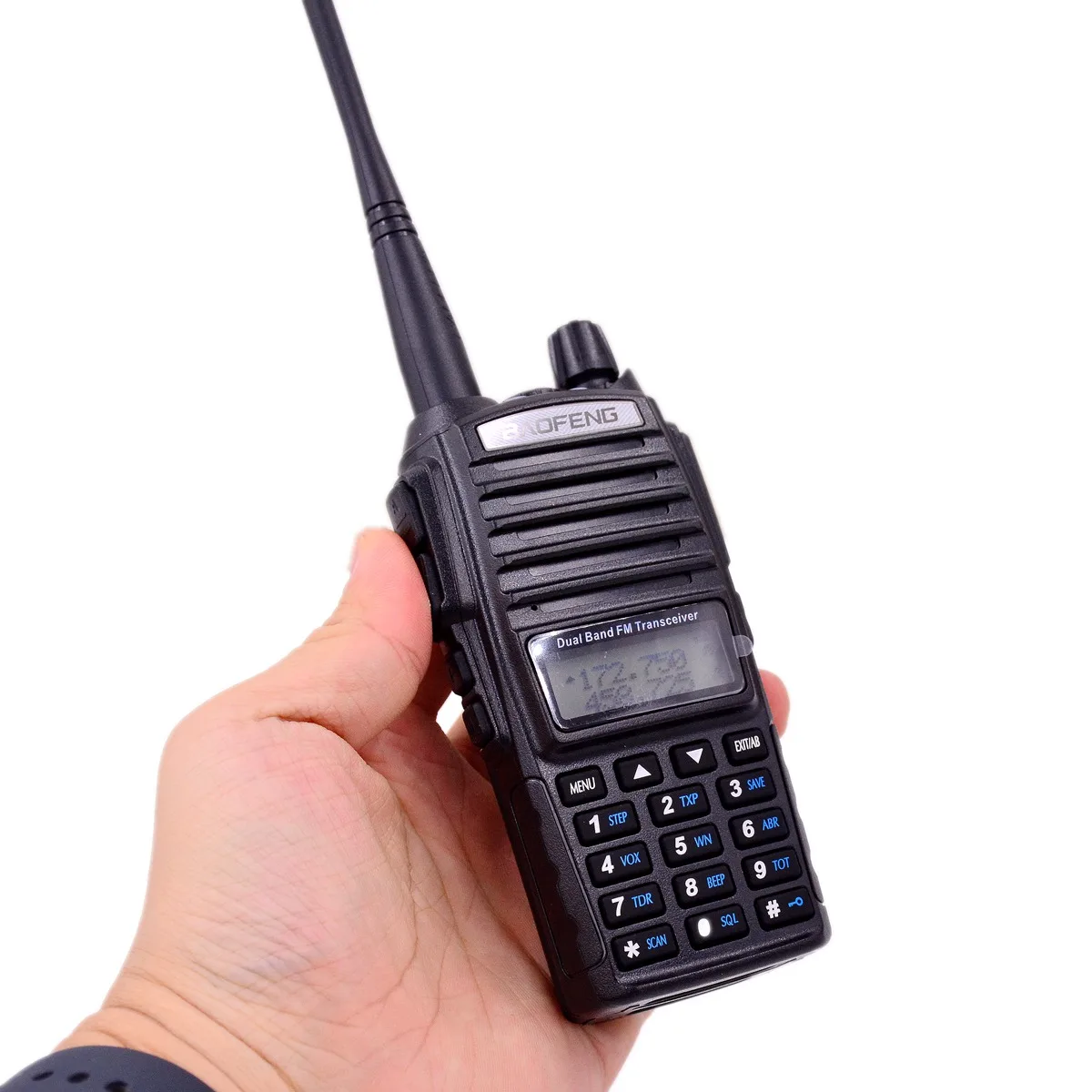 BAOFENG UV82 Two Way Radio Optional Thickened Battery Double PTT VHF UHF Keyuboard Long Range Handheld Wireless Interphone