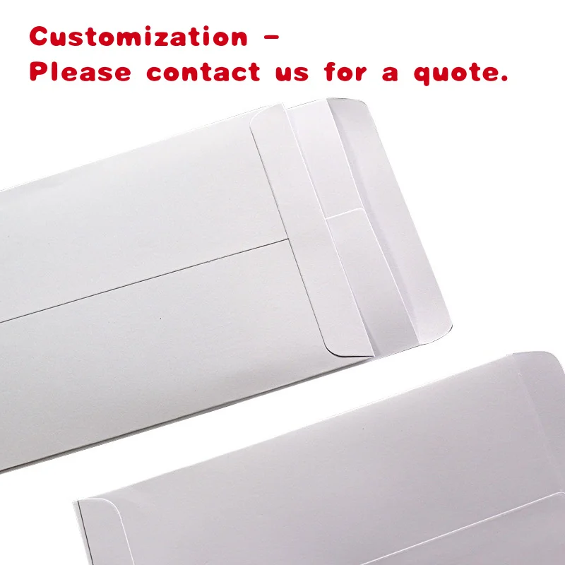 custom.Thickened Kraft Envelope White Printable Letter Paper with Double Offset Wordless Blank Salary Bag