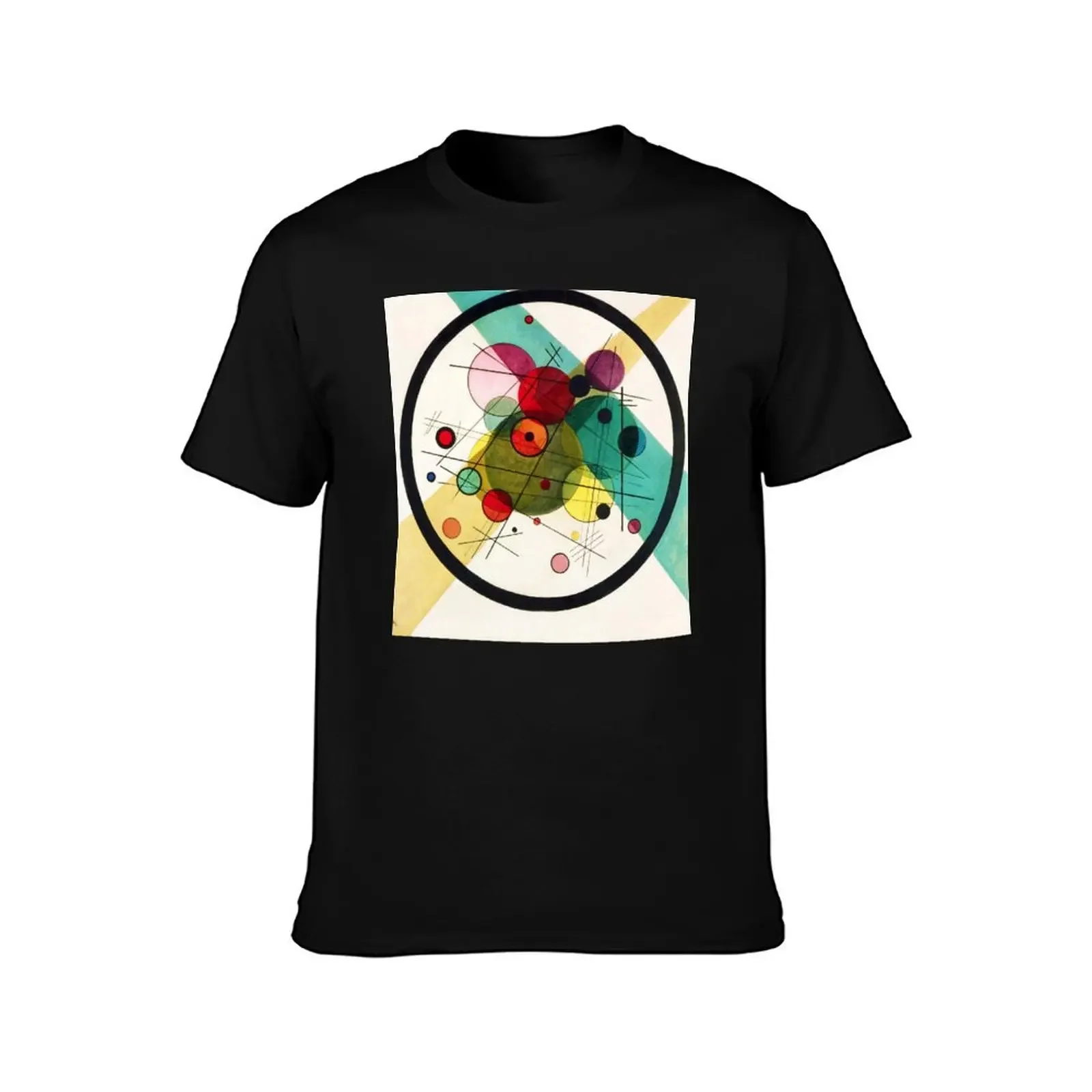 Wassily Kandinsky Circles in a Circle (1923) T-Shirt new edition man clothes heavyweights shirts graphic black t shirts for men