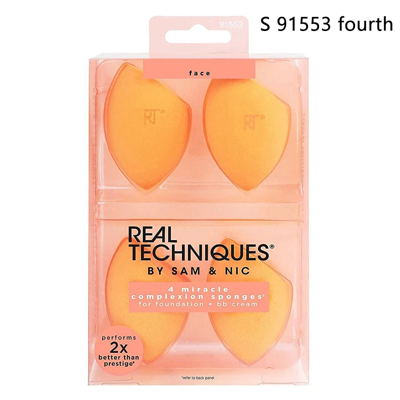 Real Techniques Makeup Sponge Powder Puff Dry and Wet Combined Beauty Cosmetic Ball Foundation Bevel Cut Make Up Sponge RT