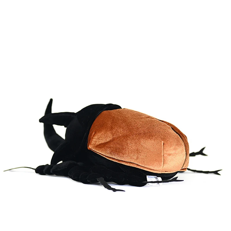 Eupatorus Gracilicornis Realistic Plush Toy High Fidelity Insect Plushie Peluche Lifelike Stuffed Animals Simulation Doll Soft
