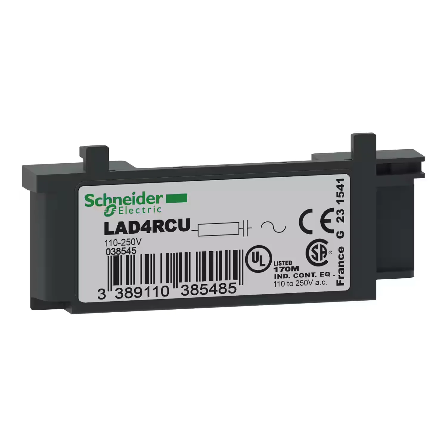 

LAD4RCE RC CIR, clic-on contactor D09 D38 3P 24