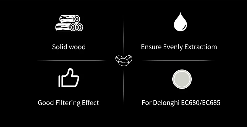 51mm Kaffee-Bodenloser Siebträger mit Doppelauslauf für Delonghi Dedica EC680 EC685 Espressomaschine Zubehör Barista-Werkzeuge – Detail 2