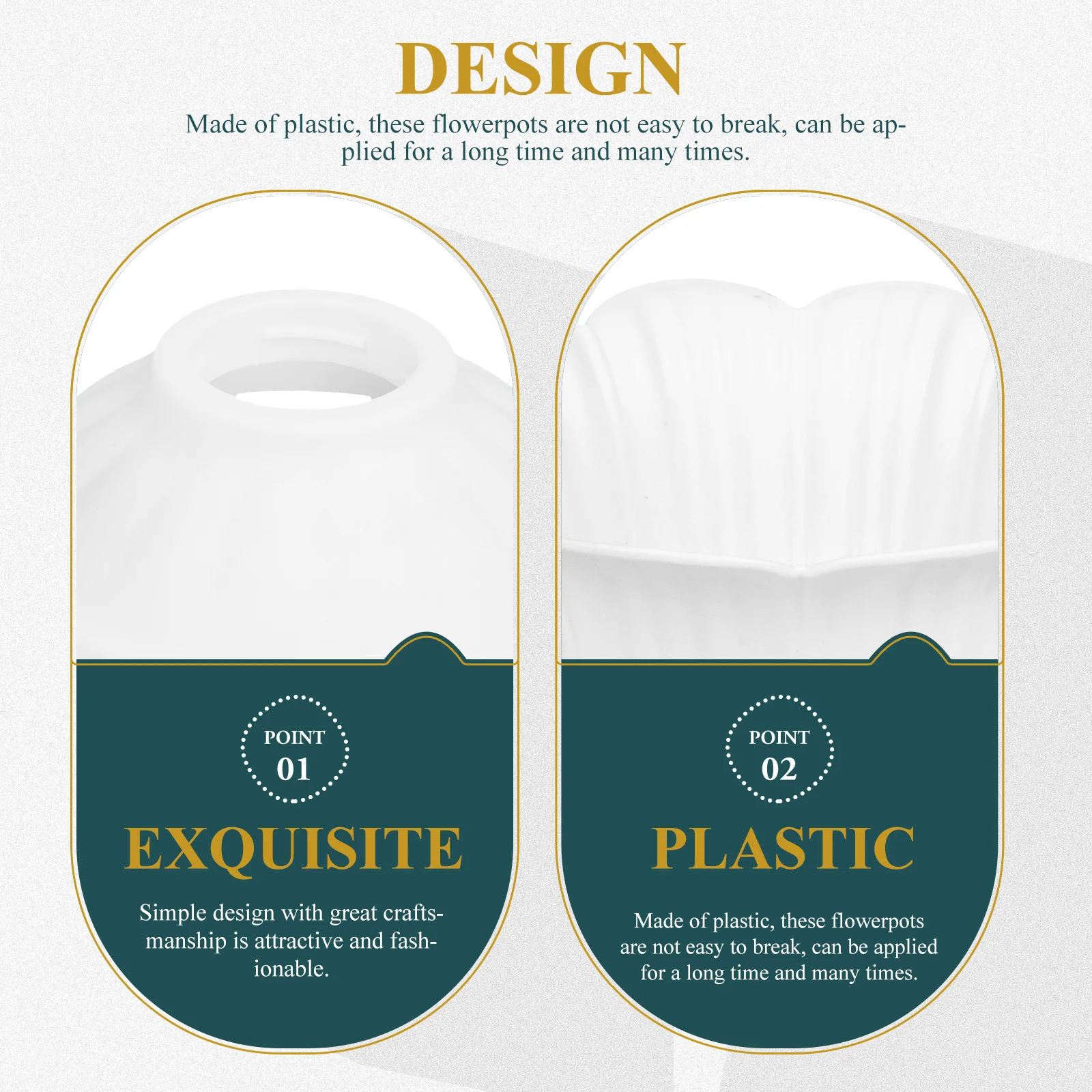 

2Pcs European Style Roman Flower Pots Plastic Wedding Plant Holders Home Garden Balcony Decoration Containers Roman Flower Pot