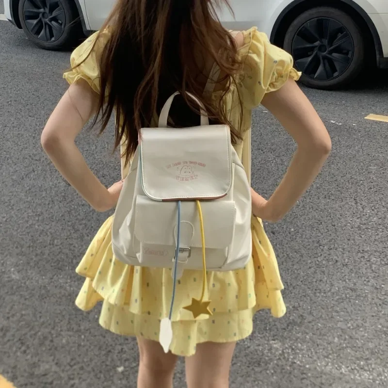 Lovely and Fresh Students Backpacks in Class Large Capacity Small and Fresh Girls Heart Super Cute Backpack Fashion Temperament