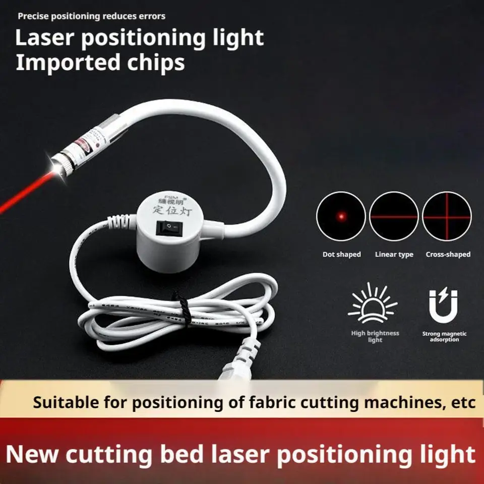 Lasergids Voor Naaimachines – Instelbare Stippel-, Rechte Lijn- En Kruislaserprojectie – Quiltlicht Voor Hoge Precisie Bij Borduurwerk, Met Magnetische Bevestiging
