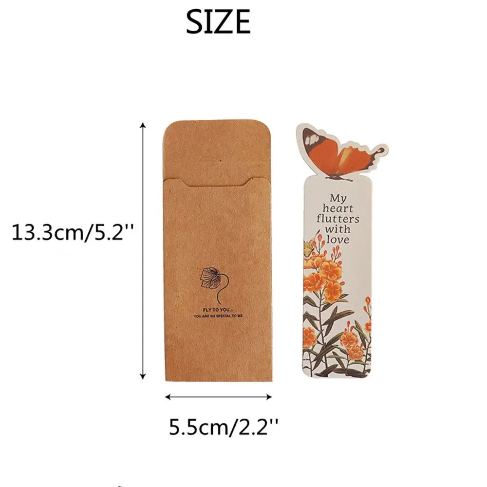 Fashion Student Cute Paper Bookmark Bookmark 3D Butterfly Bookmarks Stationery