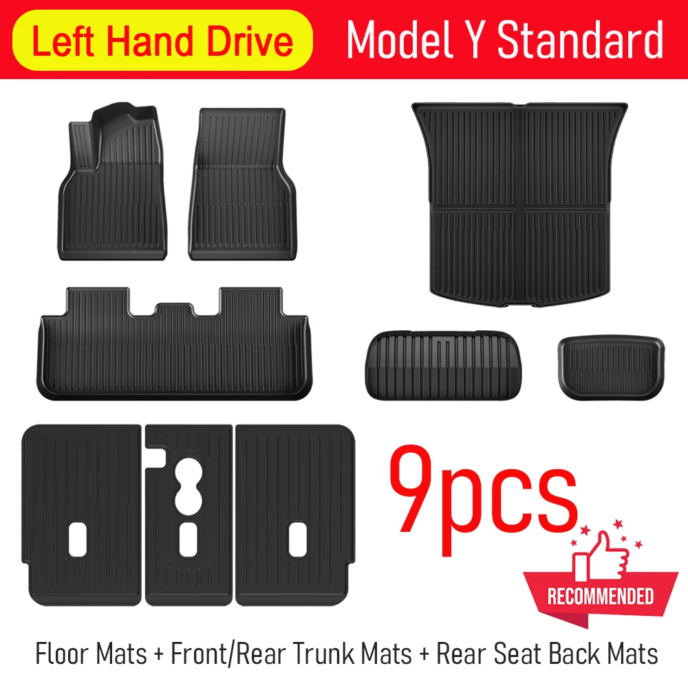 9pcs Floor Mats