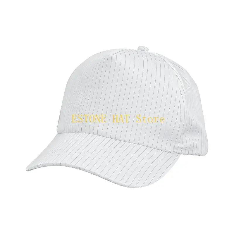 49MF ESD Cleanroom Cap Baseball Cap Breathable Semi Mesh Front Shade for Lab Duty