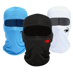 1 pc Stylish Printed Balaclava Hood Breathable Cycling Mask Sunscreen Hood Cool Printed Cycling Full Coverage Hat