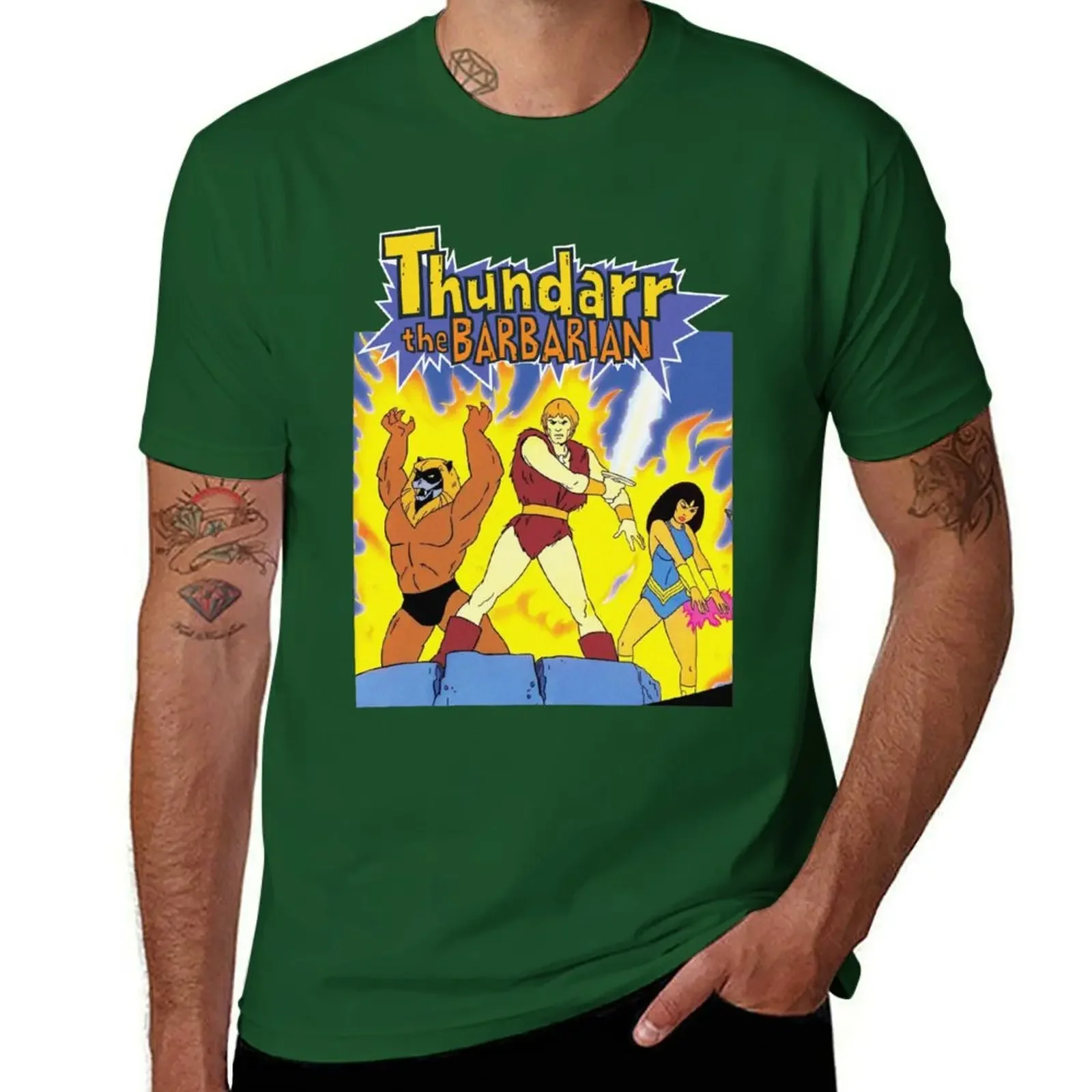 Thundarr the Barbarian Shirt blanks customs design your own summer top tees plain t shirts men Informal manga Sweatshirt vintage