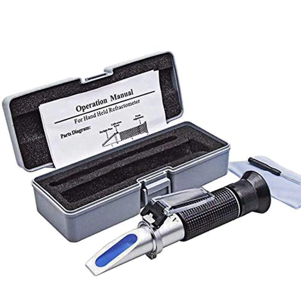 Pet Dog&Cat Refractometer Handheld Pet Urine SG 1.000~1.050 Clinical Refractometer with ATC Serum or Plasma Protein Tester 0-12g