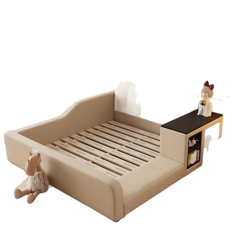 

Multifunctional children's tatami bed bedroom integrated storage modern simple boys and girls adult storage leather bed