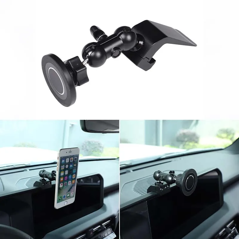 For Toyota Land Cruiser Prado 250 J300 2024 2025 Car Phone Holder GPS Mount Dash Screen Cell Phone Bracket 360 Degree Rotation