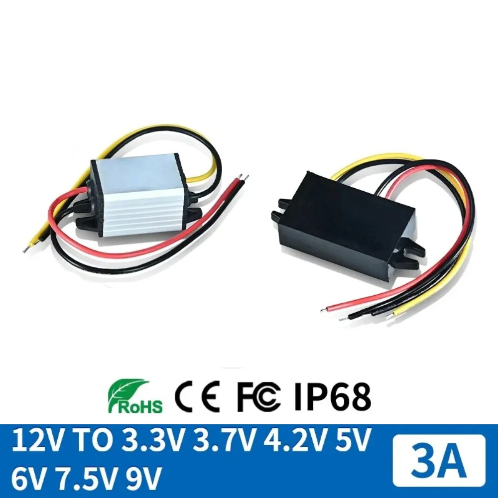 12V to 9V 5V 4.2V3.3V 6V3.7V 7.5V DC DC Step Down Converter 12 Volt Convert to 5V 6V 9V  Car Buck Voltage Regulator Power