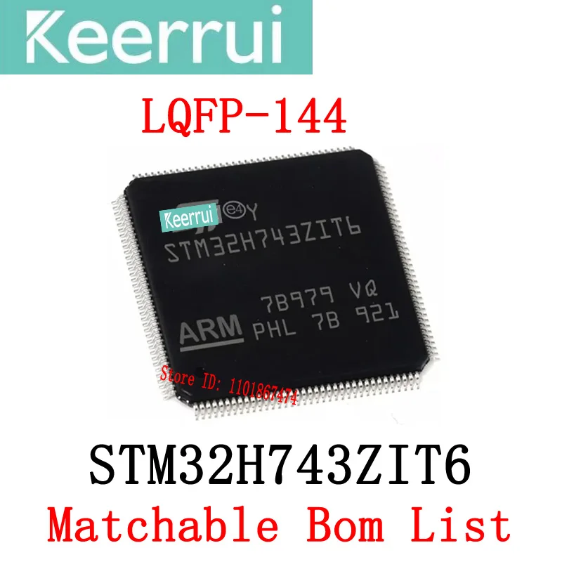 

1~360PCS/lot brand new original STM32H743ZIT6 LQFP-144 STM32H743 ZIT6 STM32F STM32 microcontroller IC chip matching BOM list